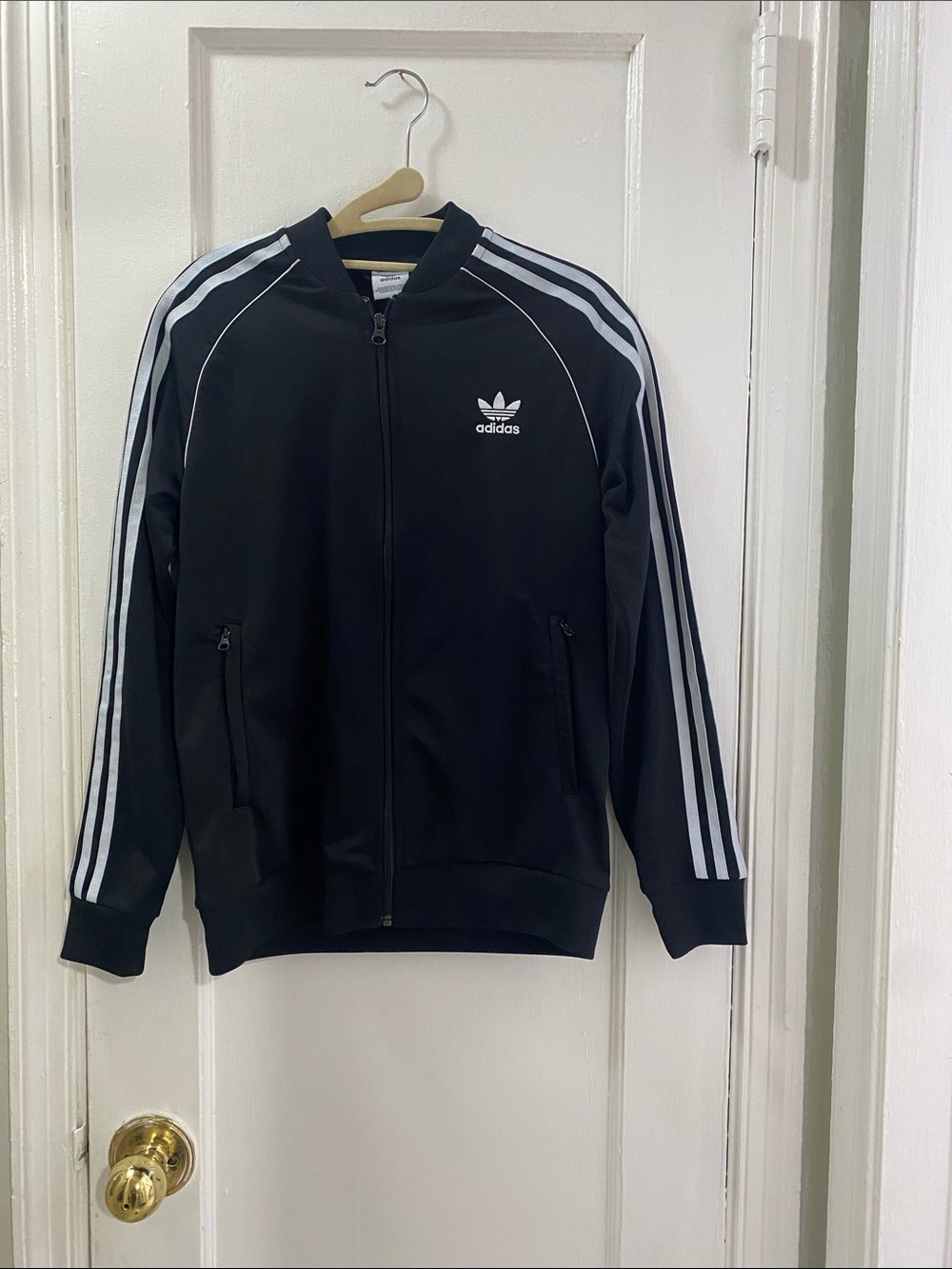 Adidas Youth Large (13-14Y) 3-Stripes Track Jacket Black